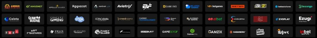 TikTak Bet Casino fournisseurs
