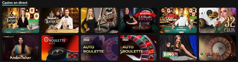 TikTak Bet Casino jeux live