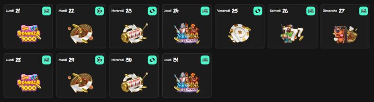 TikTak Bet Casino récompenses quotidiennes